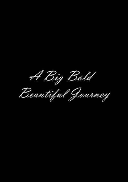A Big Bold Beautiful Journey